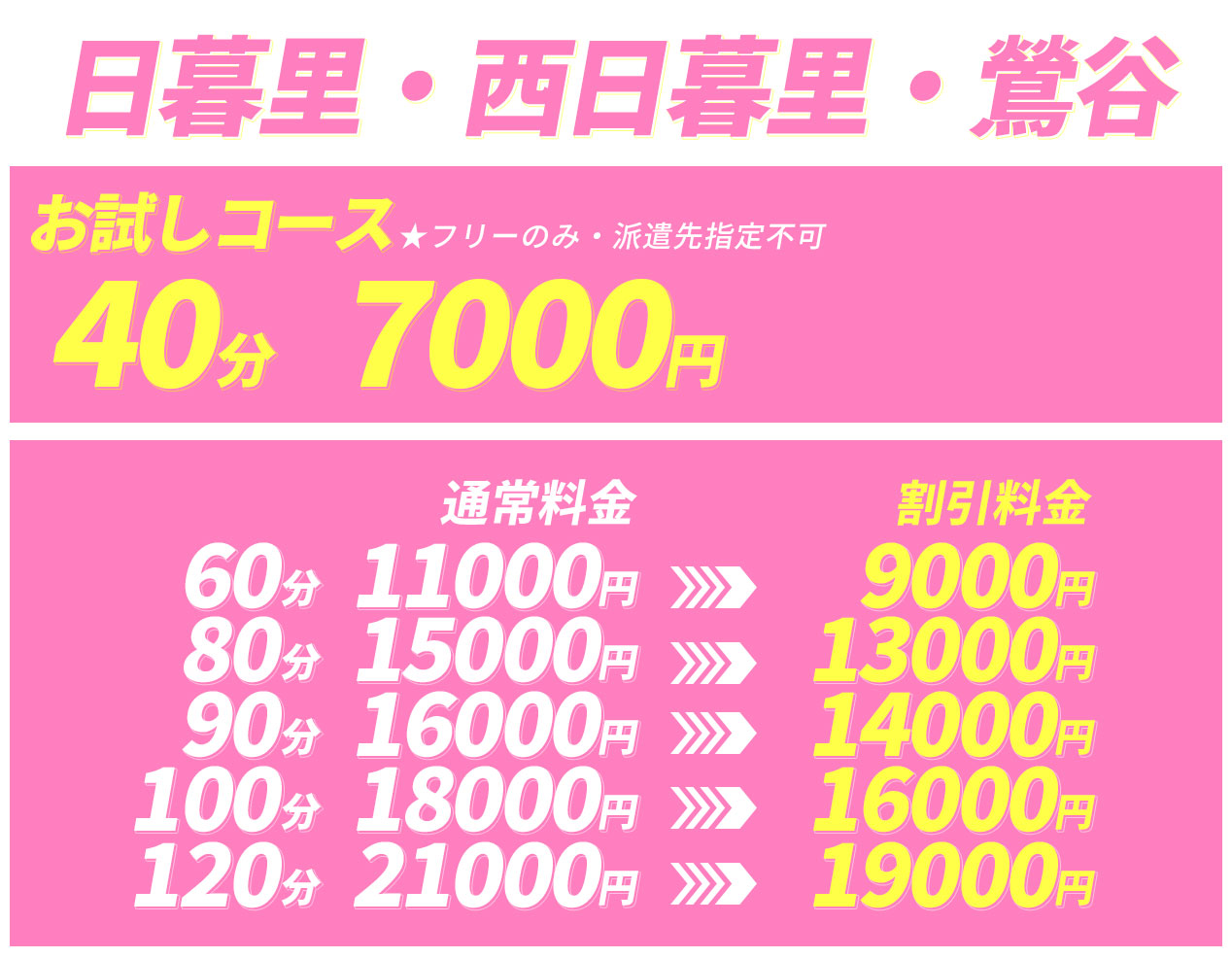 料金表